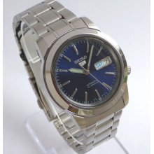 Seiko Blue Dial Day/date Men's Automatic Watch