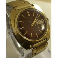 Seiko Men's Automatic Dual Calendar Gold X-Large Watch