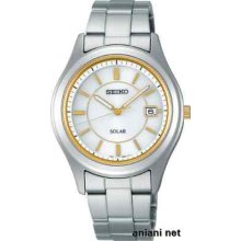 Seiko Spirit Solar White Sbpn017 Men's Watch