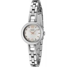 Seiko SXGN79 Womens Stainless Steel Dress Quartz Rose Two Tone Dial