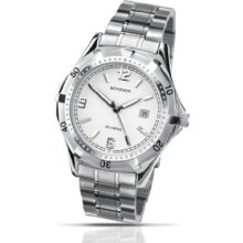 Sekonda Men's Quartz Watch With White Dial Analogue Display And Silver Stainless Steel Bracelet 3337.27