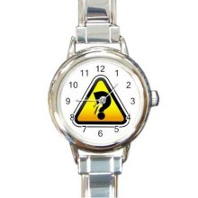 Signs Vol 1 16 Starter Italian Charm Links Round Watch 02