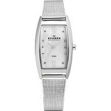 Skagen 3-Hand with Glitz Steel Mesh Women's watch #698SSS