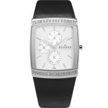 Skagen 656lslb Womens Black Leather Watch