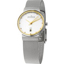 Skagen Classic Mesh Two-Tone Ladies Watch 355SGSC