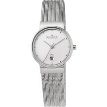 Skagen Silvertone Mesh Steel Watch - Jewelry