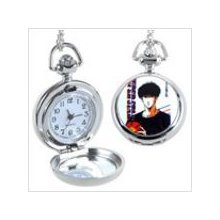 Slam dunk theme - round quartz pocket watch with chain