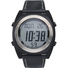 Solus Unisex Digital Watch With Lcd Dial Digital Display And Black Leather Strap Sl-310-001