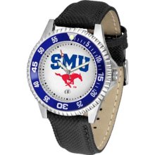 Southern Methodist Mustangs SMU Mens Leather Wrist Watch