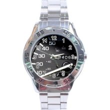 Speedometer Stainless Steel Analogue Watch