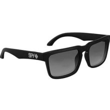 Spy Helm Sunglass Shiny Black Frame W/ Grey Lens