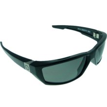 Spy Optic Dirty Mo Dale Jr Polarized Sunglasses In Shiny Black Frame Grey Lens