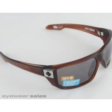 Spy Optics Sunglasses Mccoy Brown Ale, Happy Bronze Polarized Black Mirror Lens