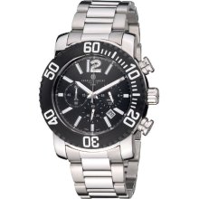 Stainless Steel Chronograph Quartz Watch - 3855-b