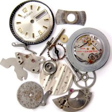 Steampunk Watch Parts Lot, Vintage Movements, Gears, Dials, Sprockets, Destach, Projects 4673