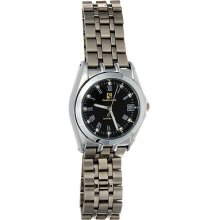 Steinhausen Men's Metal Automatic Date Black Dial Watch