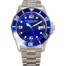 Stuhrling 158 33116 Swiss Clipper Rotating Bezel Mens Watch