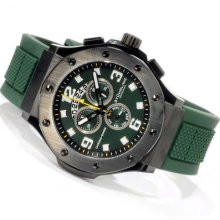 Stuhrling 160cxl 3356d5 Apocalypse Grand Swiss Chrono Green Rubber Mens Watch