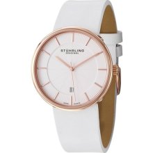 Stuhrling 244 Mens Classic Fairmount Ultra Slim Swiss Quartz Date Rosetone Watch