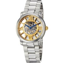 Stuhrling 280b 331131 Winchester Decorum Automatic Skeleton Ss Mens Watch