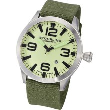 Stuhrling Original 141b 331d5 Tuskegee Skylancer Swiss Quartz Date Mens Watch