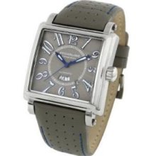 Stuhrling Original 149C.3315N54 Mens Manchester Ozzie Automatic Stainless Steel Case with Gray Dial and Blue Hands