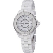 Stuhrling Original 530 11ew3 Glamour Quartz Ceramic Bracelet Womens Watch