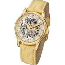 Stuhrling Original 576 1135e15 Vogue Audrey Stella Auto Skeleton Womens Watch