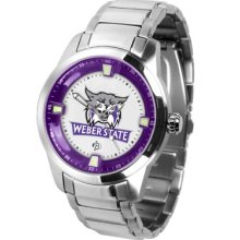 Suntime Weber State Wildcats Titan Steel Watch