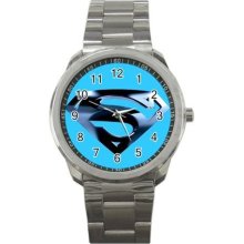 Superman Blue Sport Metal Watch Mw161 - Metal - Gray - cartoon