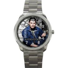 Supernatural Unisex Silver-Tone Sports Metal Watch 04