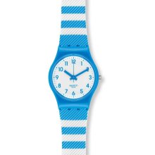 Swatch Blue Tracks Women's Watch LS113