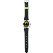 Swatch Bmx Unisex Midsize Green Black Swiss Made Quartz Gp103 Watch