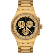 Swatch Golden Block Black Mens Watch YOG403G