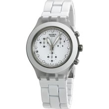 Swatch Irony Diaphane Chrono Full Blooded White Watch Svck4045ag