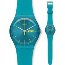 Swatch Turquoise Rebel Unisex Watch SUOL700