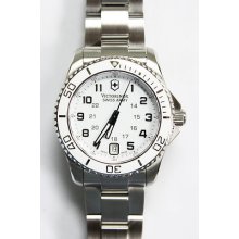 Swiss Army Victorinox 249051 Womens Maverick Gs White S.steel Watch