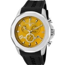 Swiss Legend 10042-07 Men's Monte Carlo Chronograph Yellow Textured Di