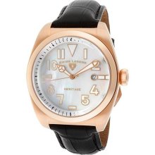 Swiss Legend Heritage Men's Date Rrp $900 Watch 20434-rg-02mop