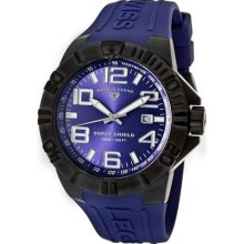 Swiss Legend Men's 'Super Shield' Blue Silicone Watch ...