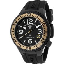 Swiss Legend Neptune 11044p-bb-01-ga Gents Rrp Â£270 Date Watch