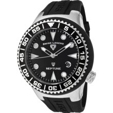 Swiss Legend Neptune 21848d-01-nb Gents Rrp Â£270 Date Watch