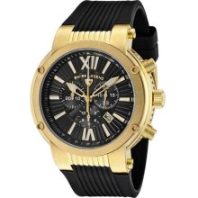 SWISS LEGEND Watches Men's Legato Cirque Chrono Black Dial Gold Tone I