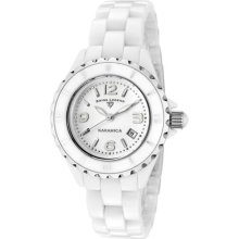 SWISS LEGEND Women's Karamica White Bezel White High-Tech Ceramic