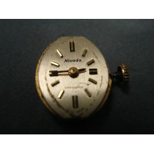 Swiss Made Vintage Nivada Grenchen Mechanical Watch Movement 17 Jewels