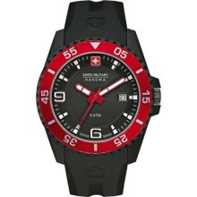 Swiss Military Hanowa Men's Ranger Black/red Silicone Quartz Watch