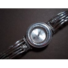 T1315 Silpada retired Silver Pearl Watch - 2007 Catalog