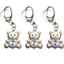 Teddy Bear Shape Key Chain Quartz Watch