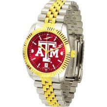 Texas A Aggies TAMU NCAA Mens 23Kt Executive Watch ...