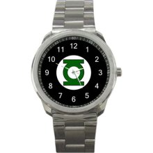 The Green Lantern Sport Metal Watch IwB178 - Stainless Steel - Gray - cartoon